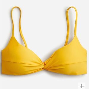 J.Crew twist bandeau bikini top size Large NWT